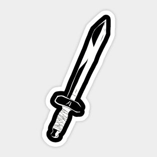 Art / Arthur Leywin First Training Wooden Sword in Minimalist Black and White Vector from the Beginning After the End / TBATE Manhwa Sticker